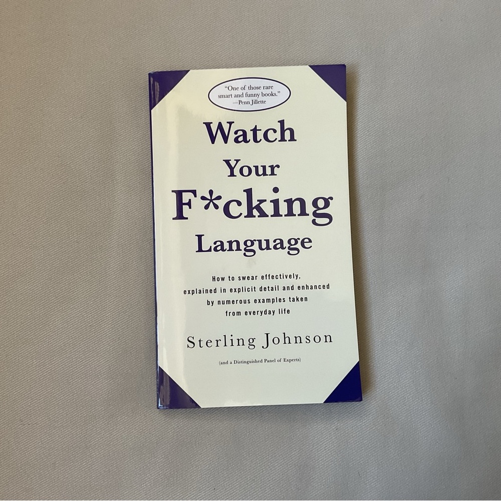 Watch Your F***ing Language Paperback Book Vintage
